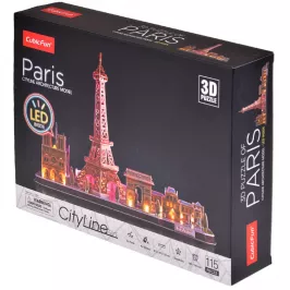3D пазл с LED-подсветкой: Париж (115 деталей) картинка 370993 - МосИгра